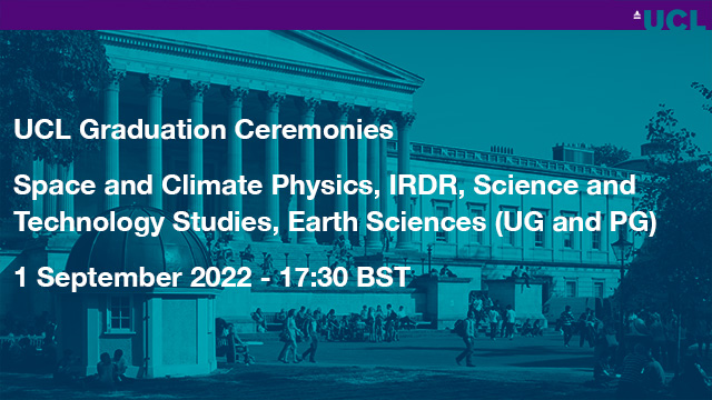 Space and Climate Physics, IRDR, Science and Technology Studies, Earth Sciences (UG and PG)