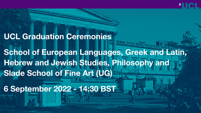 School of European Languages, Greek and Latin, Hebrew and Jewish Studies, Philosophy and Slade School of Fine Art (UG)